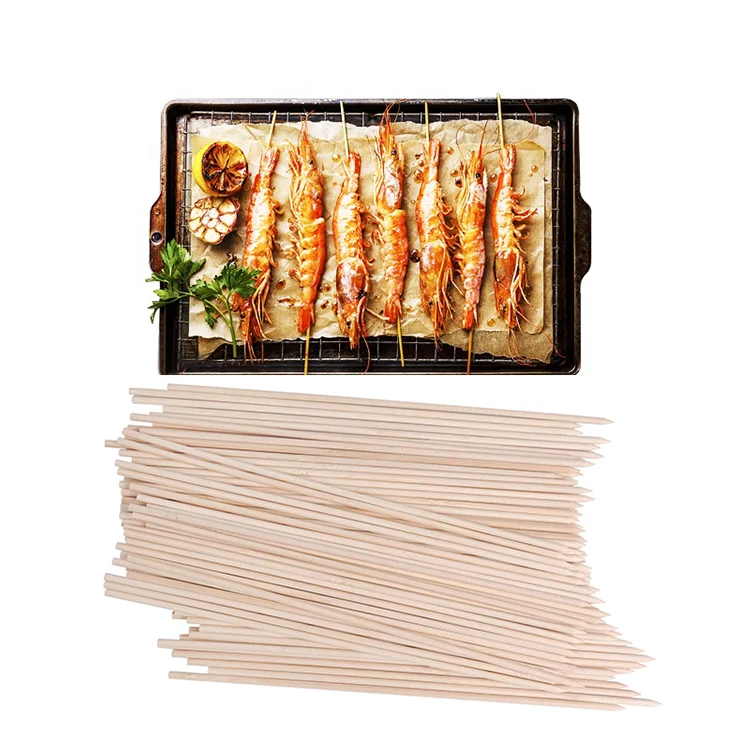 Meat Barbecue Disposable Stick Round BBQ Bamboo Skewer