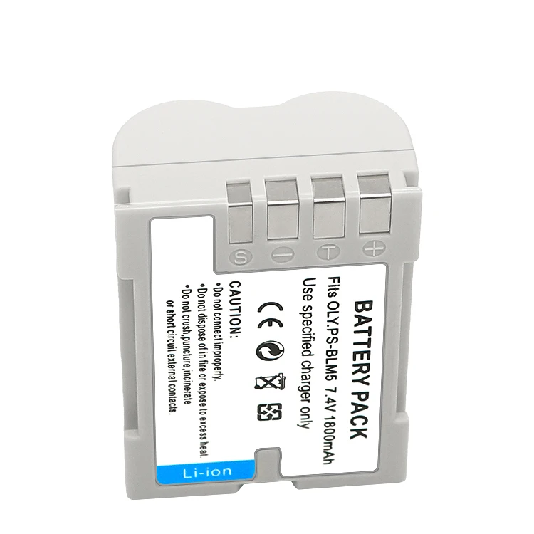 7.6V 1600mAh Digital Battery PS-BLN1 BLN-1 BLN1 for OLYMPUS OM-D E-M1 EM-1 E-M5 PEN E-P5 HLD-6 full decoding