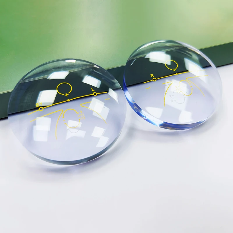 Good quality 1.56 pgx hmc green Semi Finished Progressive blue cut Lens