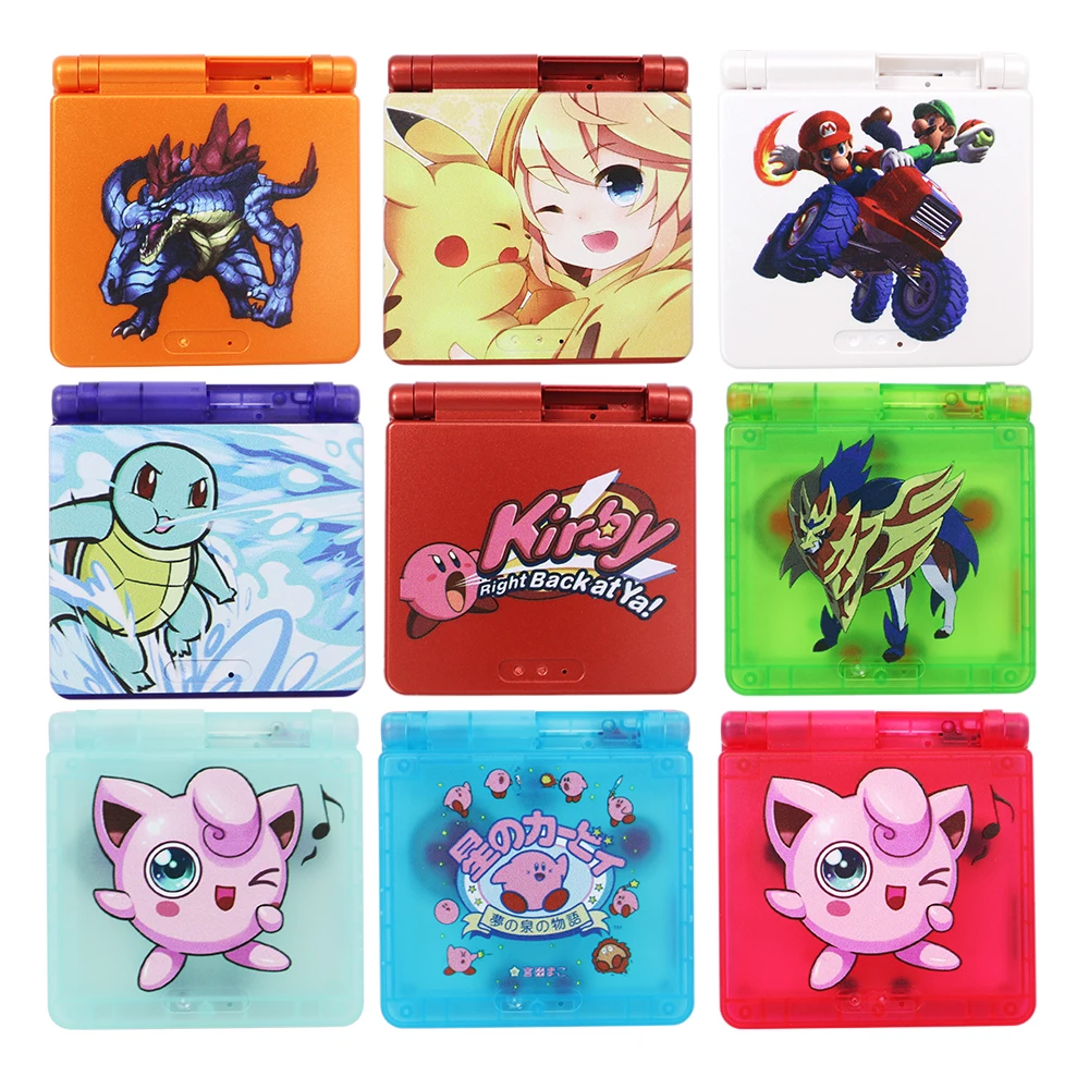 UV print  Plastic housing  Customised shell For Nintendo Gameboy For GBA GBC GB DMG GBP GBA SP game console