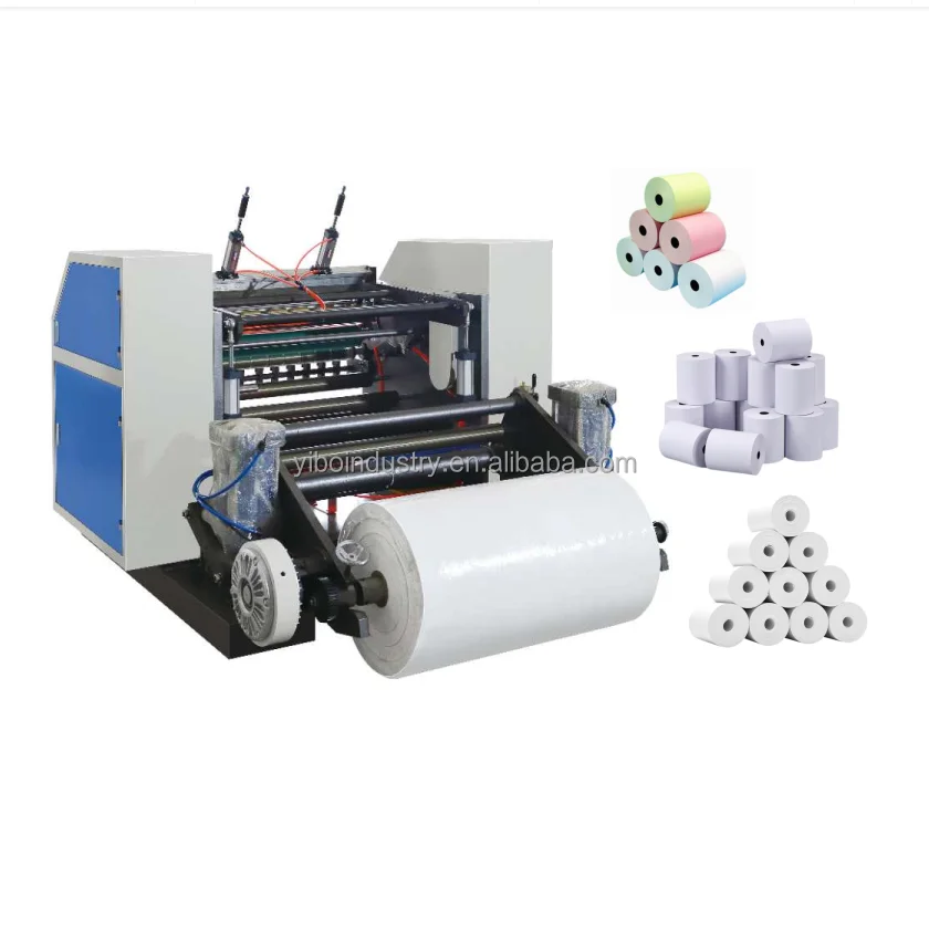 Cash Register Paper And Roll Slitting Machine/ATM reel paper slitter and rewinder/Thermal roller cutter price made in china