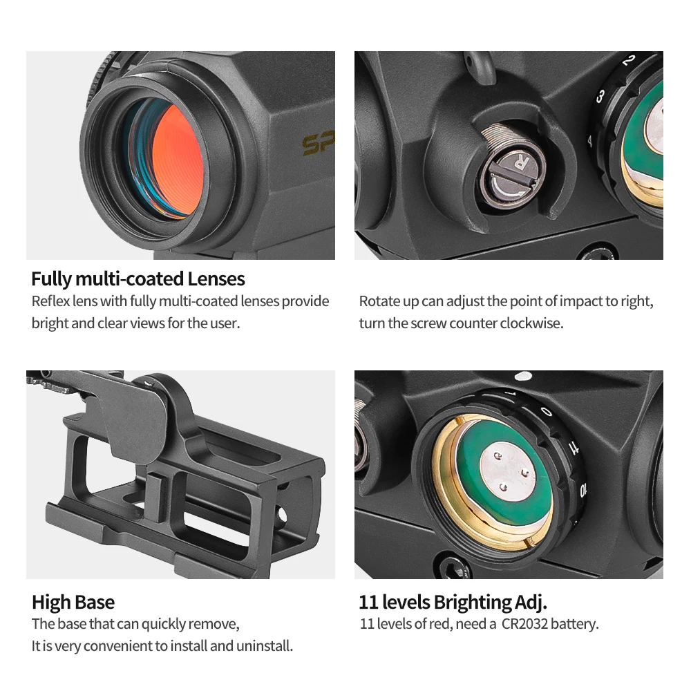 Waterproof IPX6 HD-41 Red Dot Sight OEM ODM Holographic Sight Factory Sale Reflex Sight