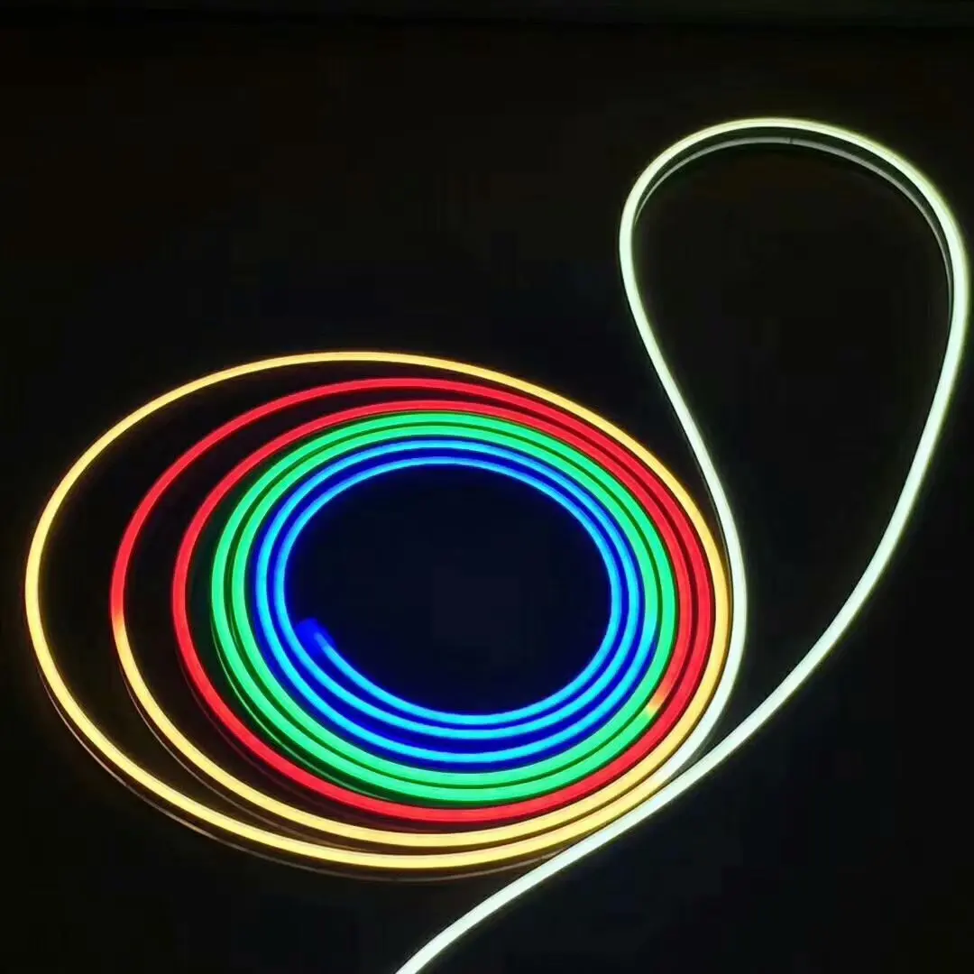 1516 Silicone LED Neon Flex 2835 5050 SMD DC 24V 14W Neon Sign Built In IC DMX512 RGBW LED Neon Light