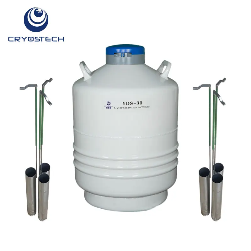 30 Liters Liquid Nitrogen Tank Small Capacity Semen Container Animal Vaccine Storage YDS-30