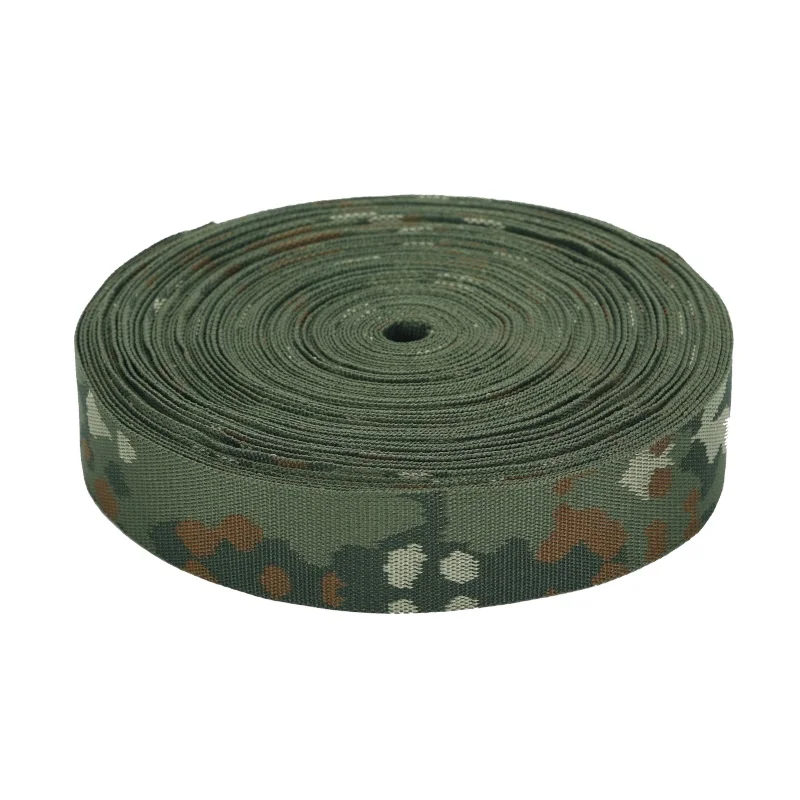 Wholesale Weaver Custom camo polyester camouflage jacquard weave webbing tactical webbing