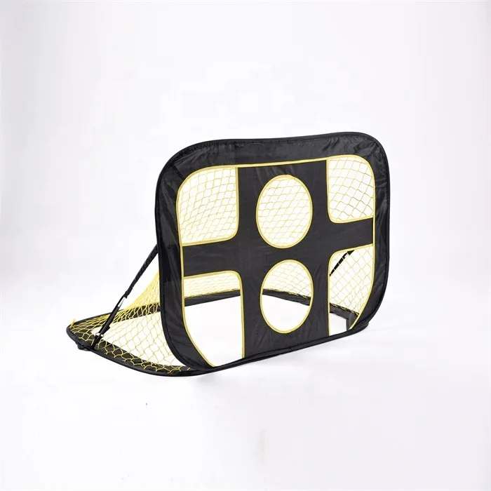 4*2.6ft/120*80cm Indoor and outdoor training equipment Portable foldable 3-in-1 Two-hole black soccer goal Soccer net for kids