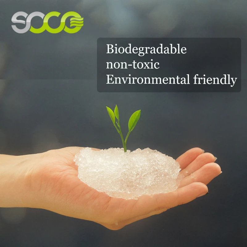 Высококачественный заводской полимер для поглощения воды для сельского хозяйства, гель для бонсай