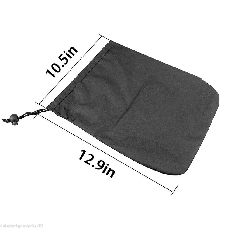 Winter Waterproof Frostproof Black Stretch Fabric Car Wing Mirror Cover