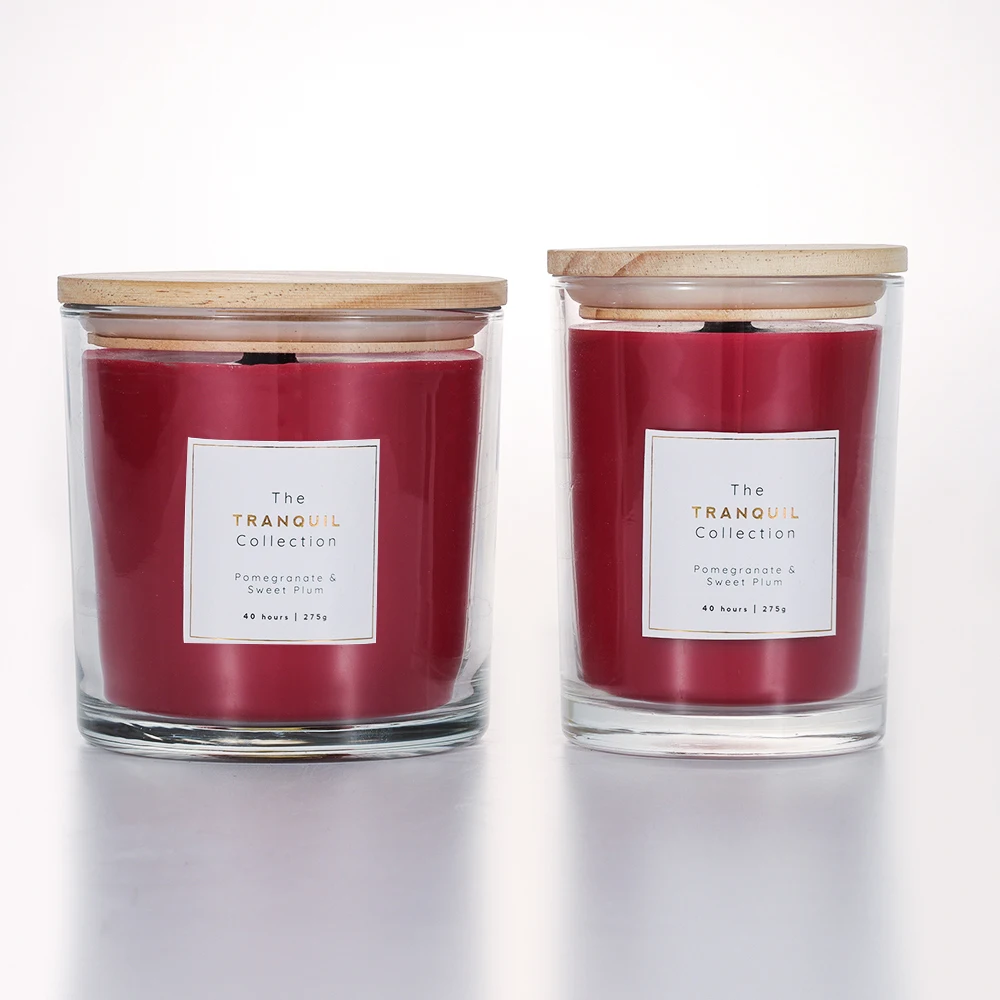 SINGHUA Wholesale Luxury Meditations Gradient Candle Jar With Soy Scented Candle And Packaging Box Lavender Scented Candle