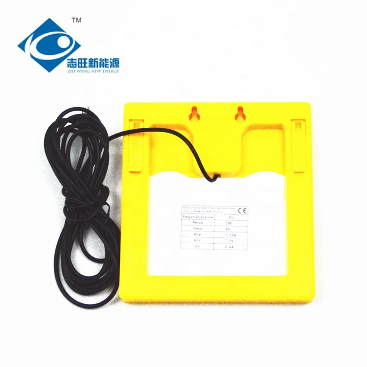 
ZW-2W-6V high efficiency mono solar panel 2W 6V Glass Laminated Solar Panel for solar phone charger 