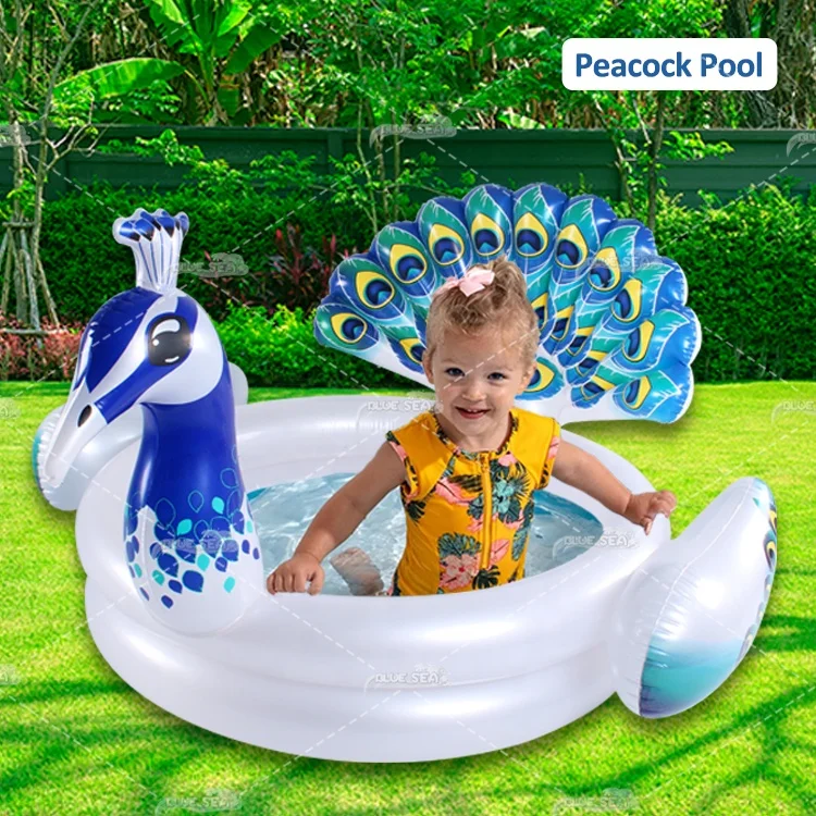 BS-rp cheap artificial peacock swimming pool adult plastic pool