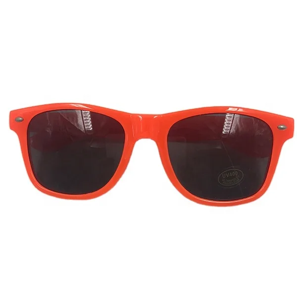 Wholesale Unisex Polarized Acrylic Lens Sunglasses Business Promotional Neon Colors with Blue White Red Yellow Purple Frames