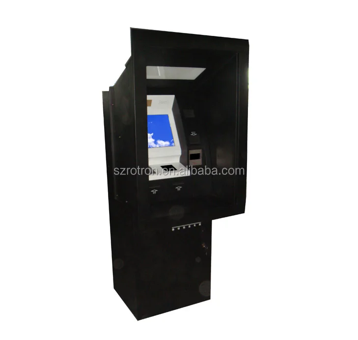 High security floor standing Banking atm machines with cash deposit and cash dispenser