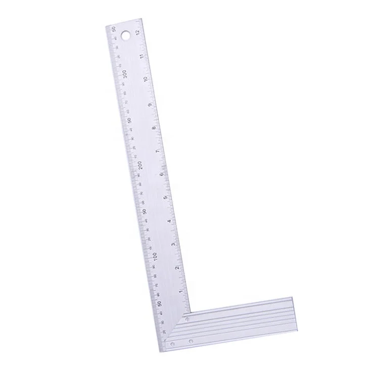 Customized 12-Inch 30cm Multi-Angle Custom Pattern Drawing Ruler Stainless Steel and Aluminum for Office or School Use