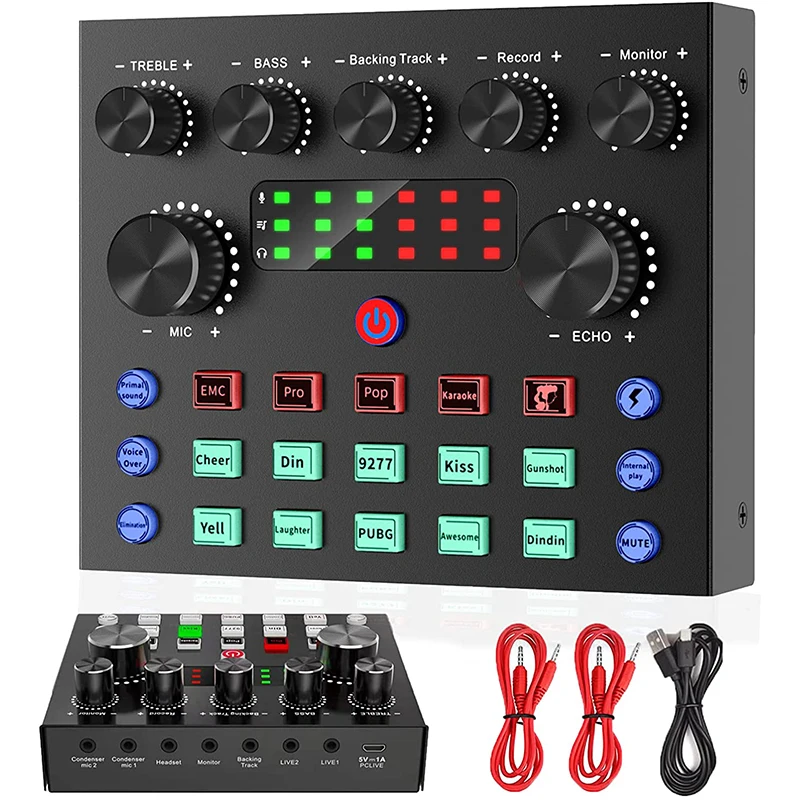 Горячая продажа Amazon USB V8 V8S звуковая карта BM-800 Starter Kit K1 Звуковая