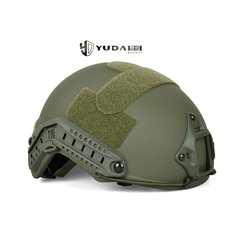 Yuda Factory price High Cut UHMWPE/Aramid/kevlar helmet wendy tactical fast combat helmet with Side Rails