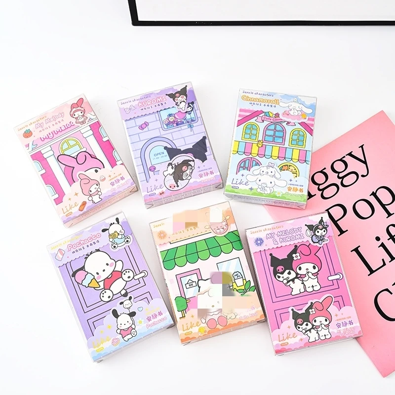 Оптовая Продажа оптовая продажа мультяшная Mymelody kuromi Тихая книга детская с бобами сделай сам игрушечная