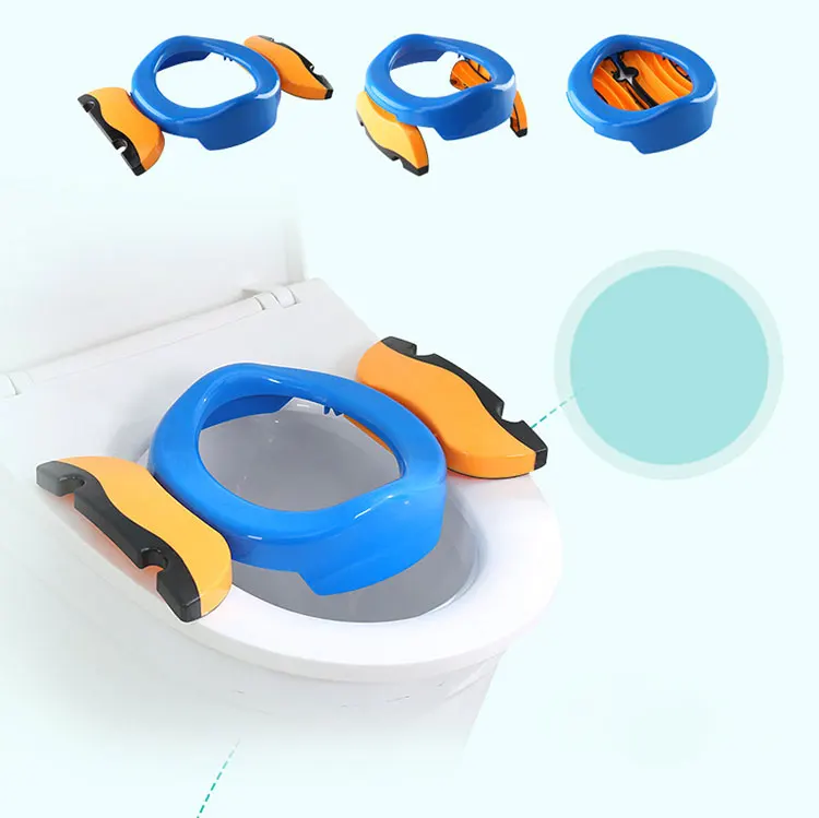 D-портативное цветное детское сиденье для унитаза, складное Горшечное кресло, детский туалет для путешествий и дома