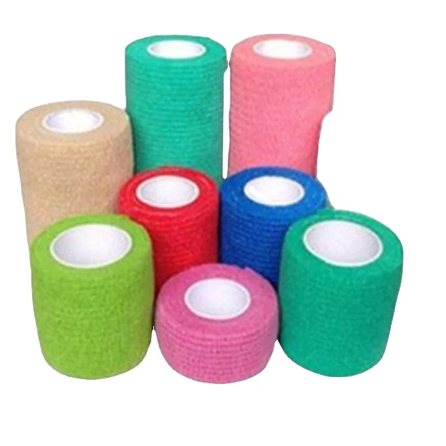 PP nonwoven fabrics rolls elastic self adhesive easy tear fabric with PP non woven fabric 100% polypropylene