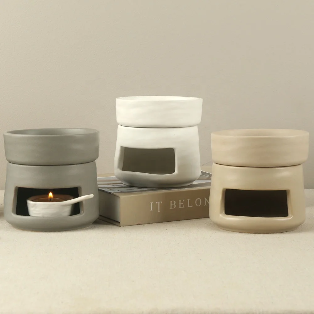 Modern simple European ceramic aromatherapy essential oil burner
