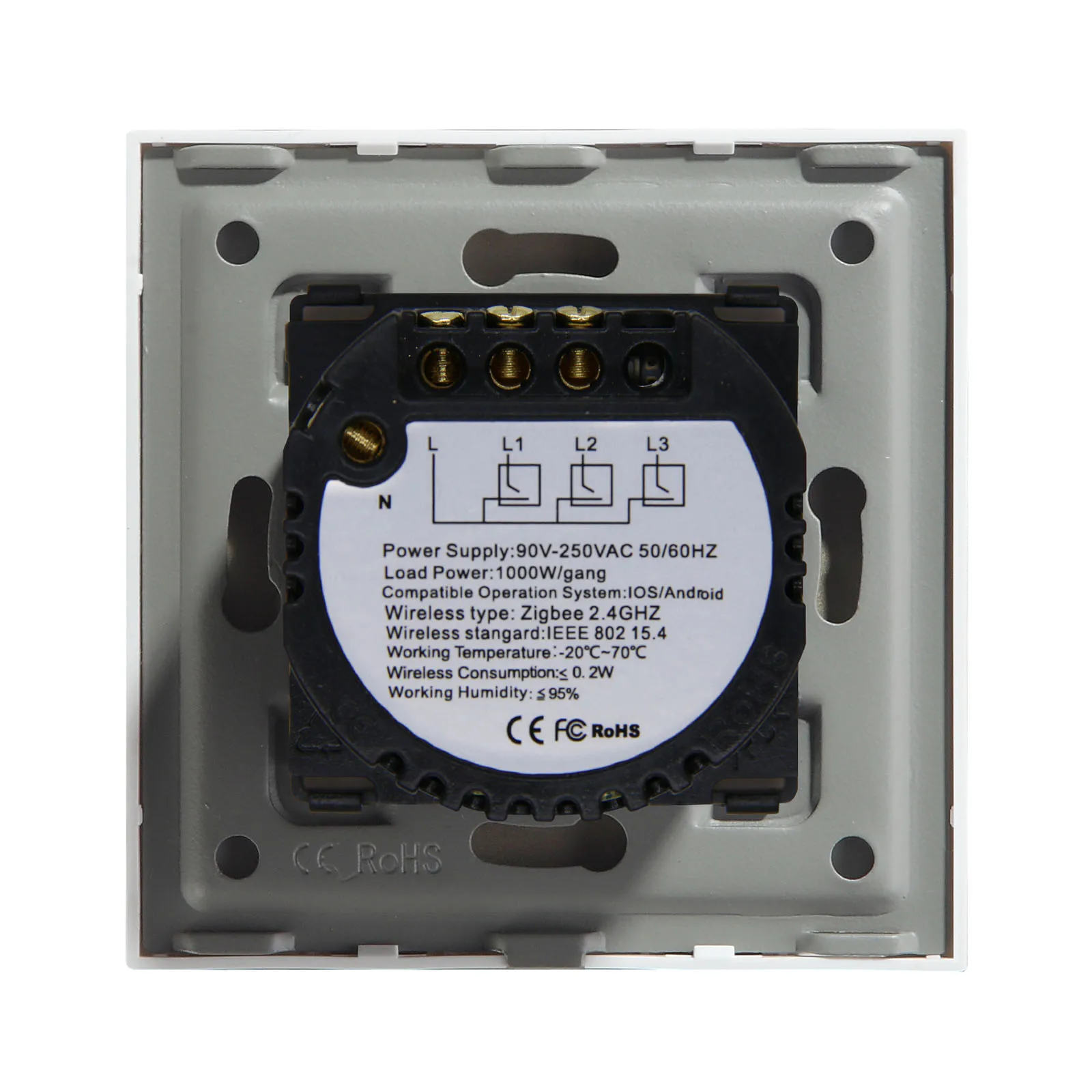  smart home solutions system wifi zigbee 1 Gang wall touch light