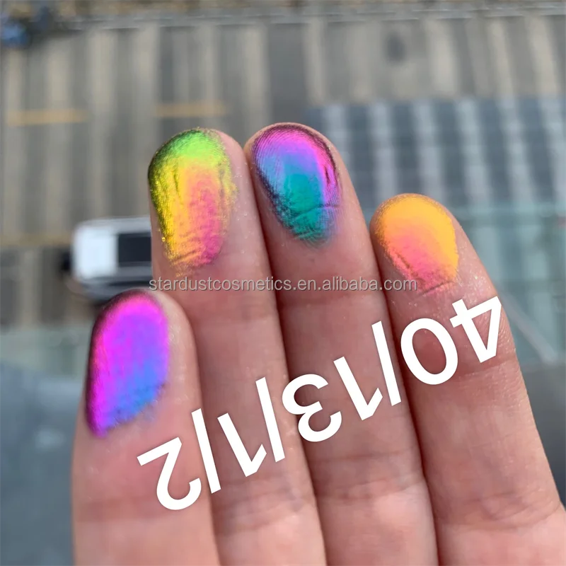 Make your own design 60 color aurora chameleon eyeshadow diy pressed powder multichrome eye shadow palette