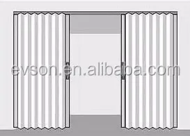 Terrace PVC Folding Door Size Accordion Manufacture