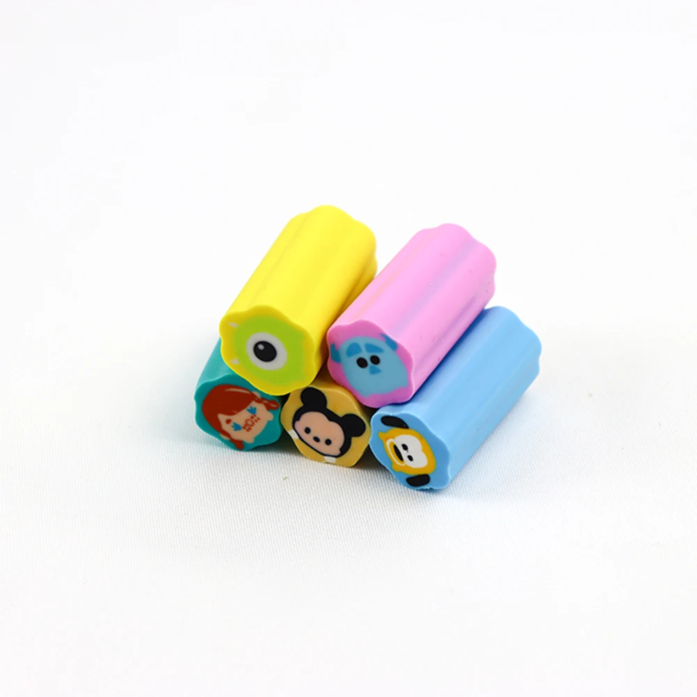 Hot Sale Long Shape TPR 3D Cuttable Rubber Erasers Customized Stationery Erasers for Students