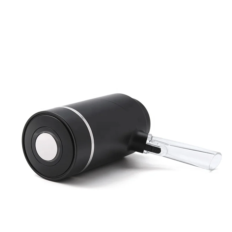 Black food grade electric wine aerator and dispenser wholesale stainless steel smart wine pourer