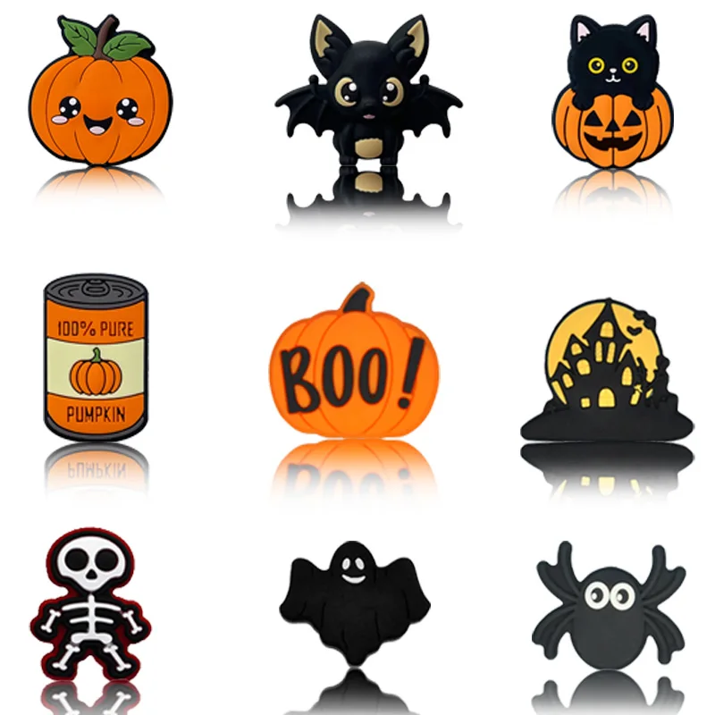 Manufacture Halloween Bat pumpkin Beads Resin Ornaments Jewelry Decoration Accessories Festival Gifts Crafting Charms