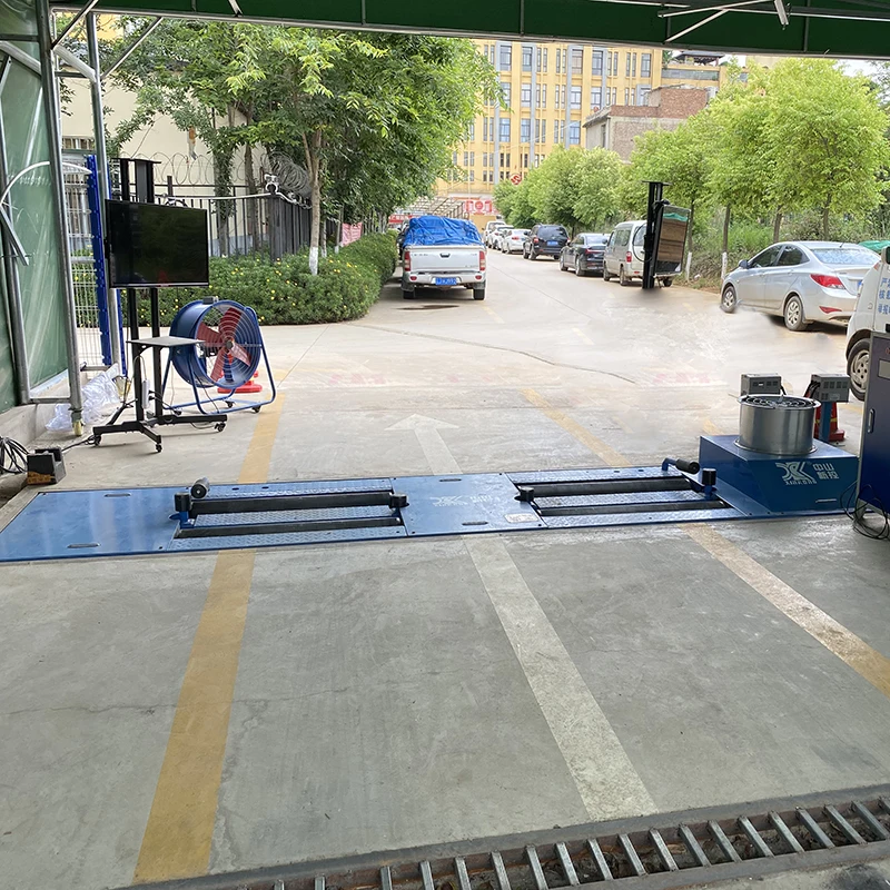 Auto car test line Vehicle testing lane vehicle Inspection Station Vehicle chassis dynamometer