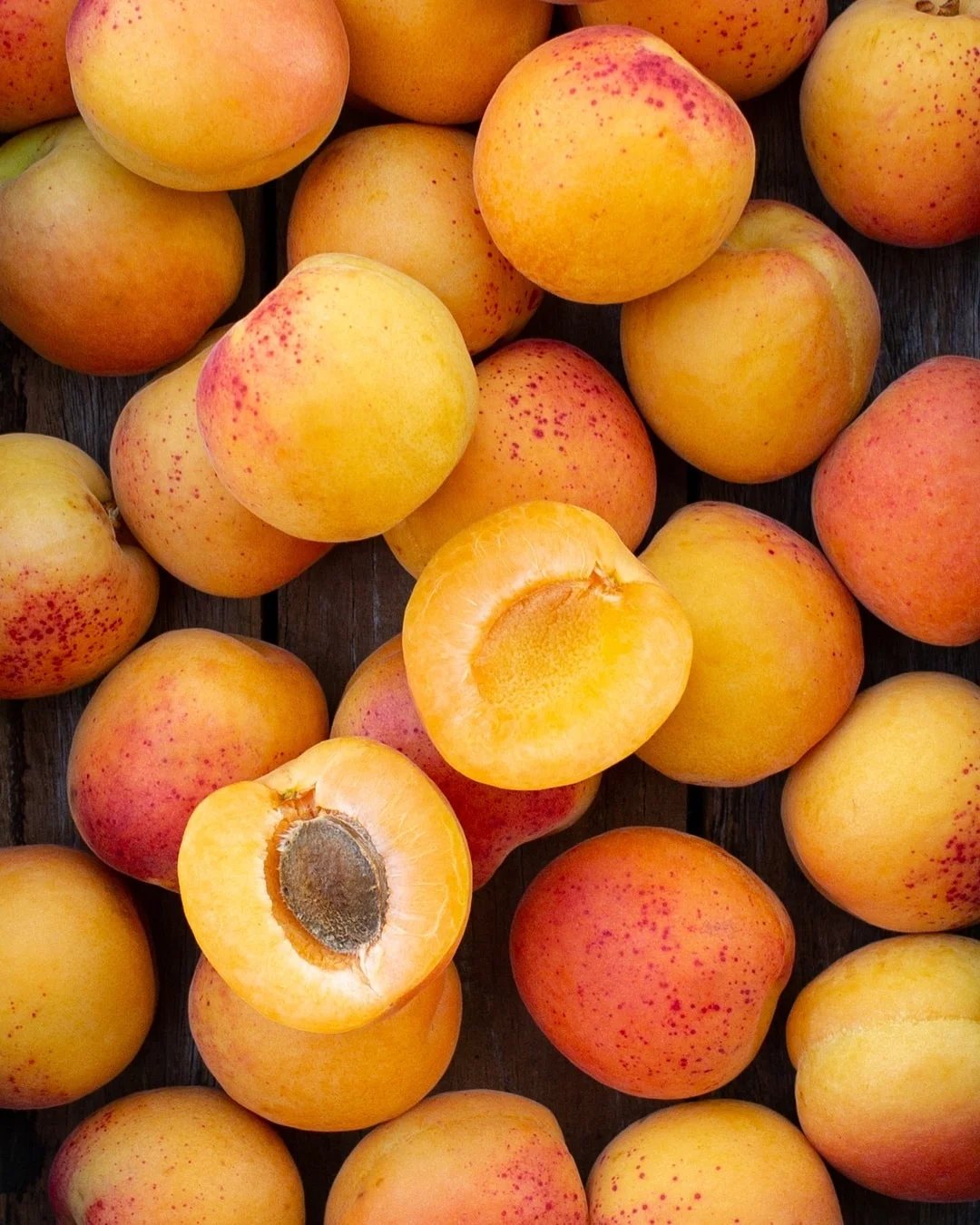 
Yellow Red Fresh Apricots 