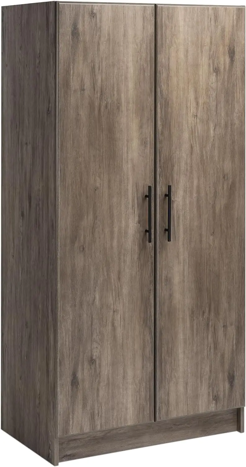 Bedroom Furniture Steel print wood grain Storage Cupboard Metal Clothes Cabinets Wholesale Metal Closet