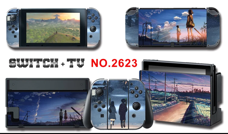 Makoto Shinkai Your Name. Weathering with you Profession Skin Sticker For Nintendo Switch