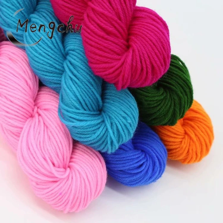 Wholesale pure acrylic thread acrylic thread medium coarse wool thread hand crocheted slippers insole seat cushion