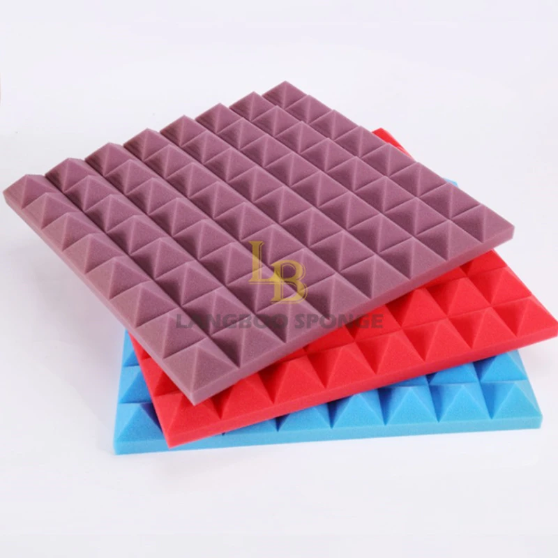 Factory acoustic soundproof foam sheet noise reduction decorative sound absorbing polyester fiber acoustic sponge sheet