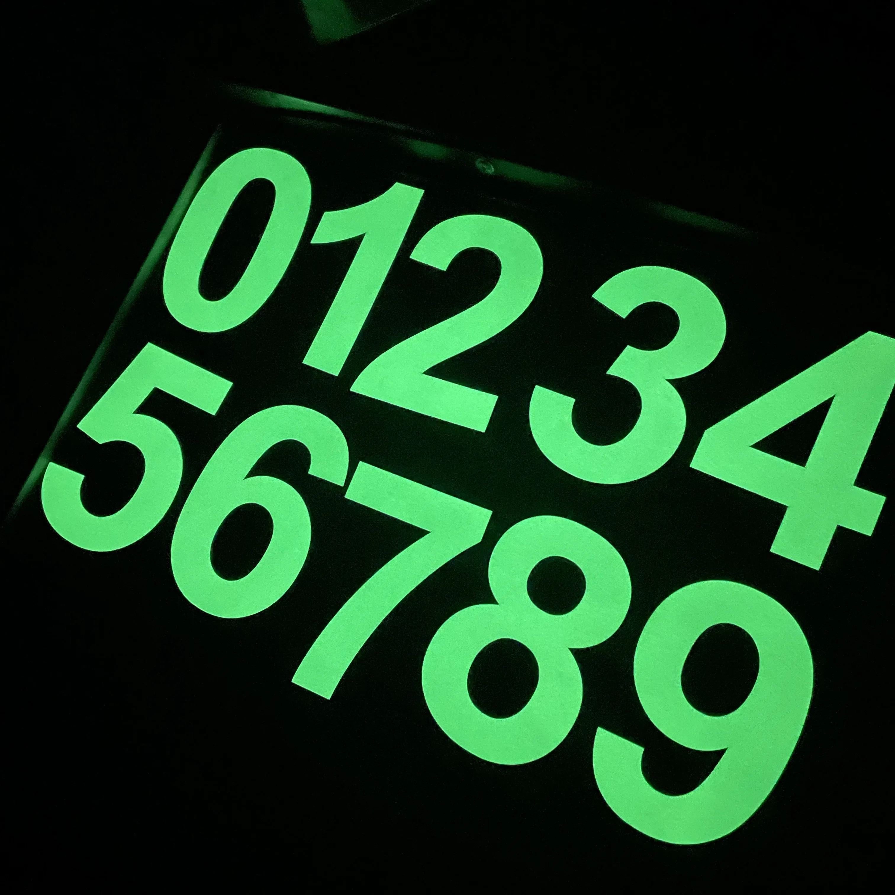 vinyl number decals custom small and big luminous glow in the dark house numbers