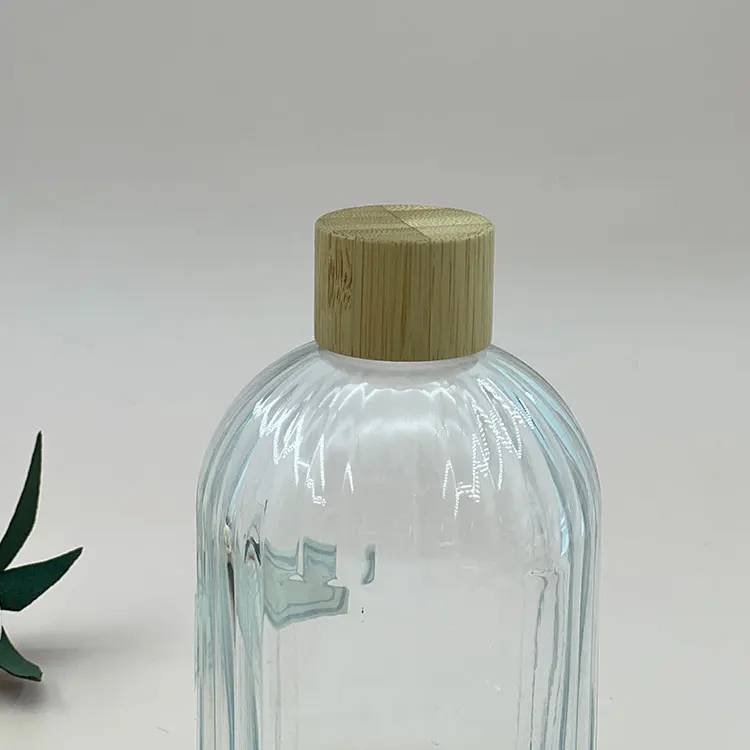 factory produced 18mm 20mm 24mm 28mm recyclable plastic lid bamboo screw cap