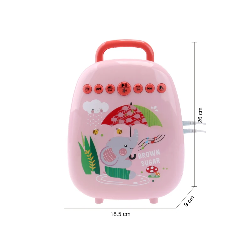 Cute design children bluetooth portable sound speaker audio karaoke microphone toy
