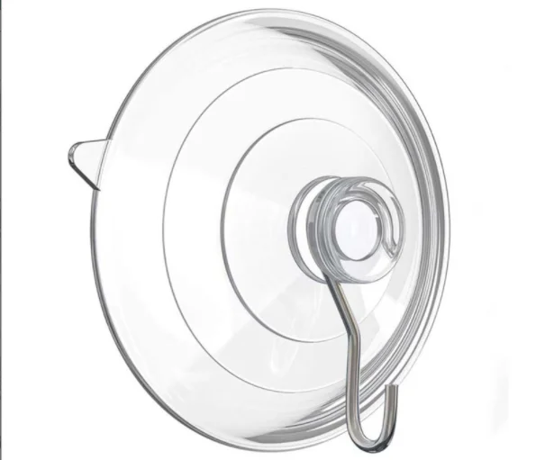 PVC Transparent Mushroom head Suction Cup Double sided suction cup Screw Suction cup with a hole for Bathroom Kitchen Glass