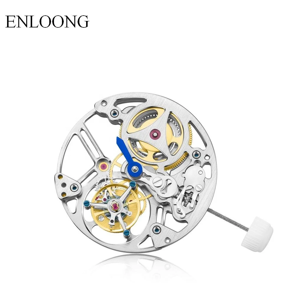 ENLOONG Real Best Affordable Luxury Tourbillon Mechanical Movement OEM Custom Manual Winding Skeleton Watch Mechanical Movement