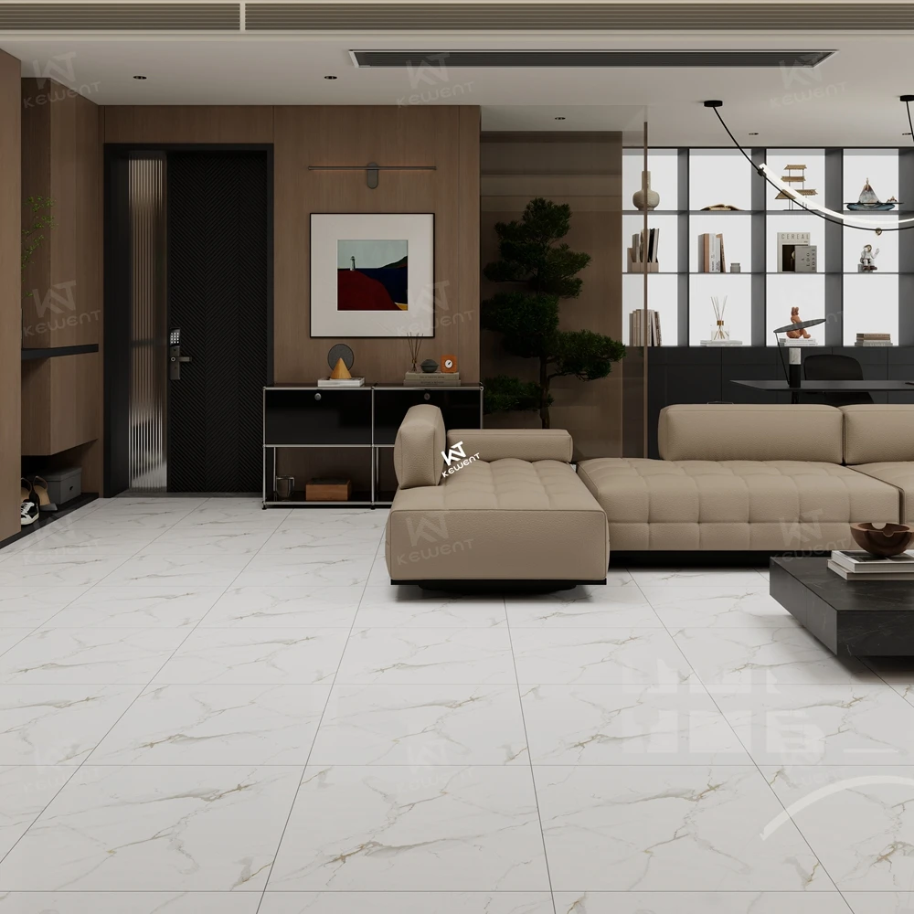 Китай 24x24 белая глянцевая мраморная напольная плитка 60x60 для гостиной