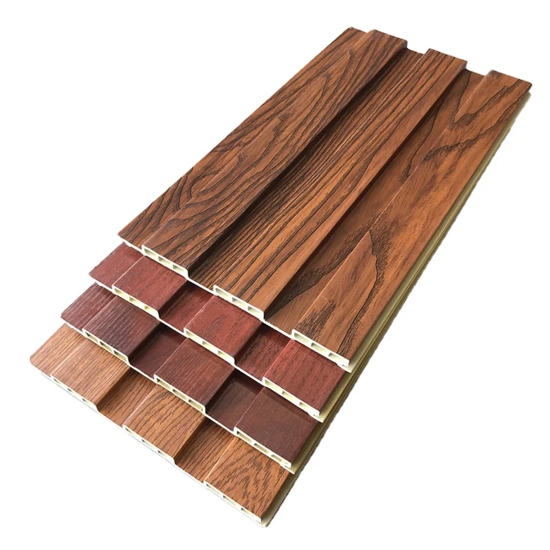 Indoor WPC Fluted Panel  Fireproof Wall Panels For interior