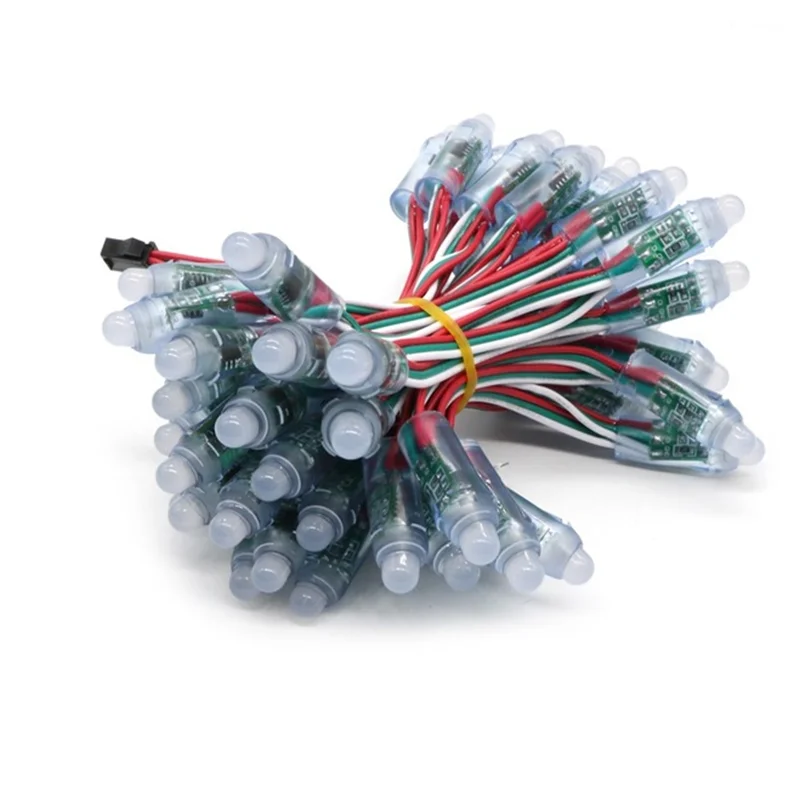 LCL WS2811 WS2815 12 мм rgb пиксель цифровой светодиодный модуль света водонепроницаемый полноцветный открытый свет