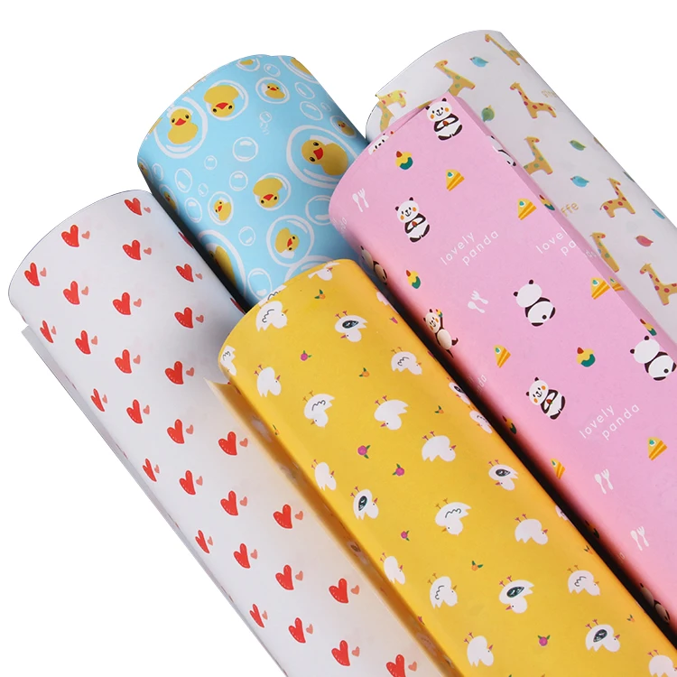 
Custom Printed Papel De Regalo Cute Animal Gift Wrapping Paper Christmas packing Manufacturers Spot Products Size 50*70cm/Sheet 