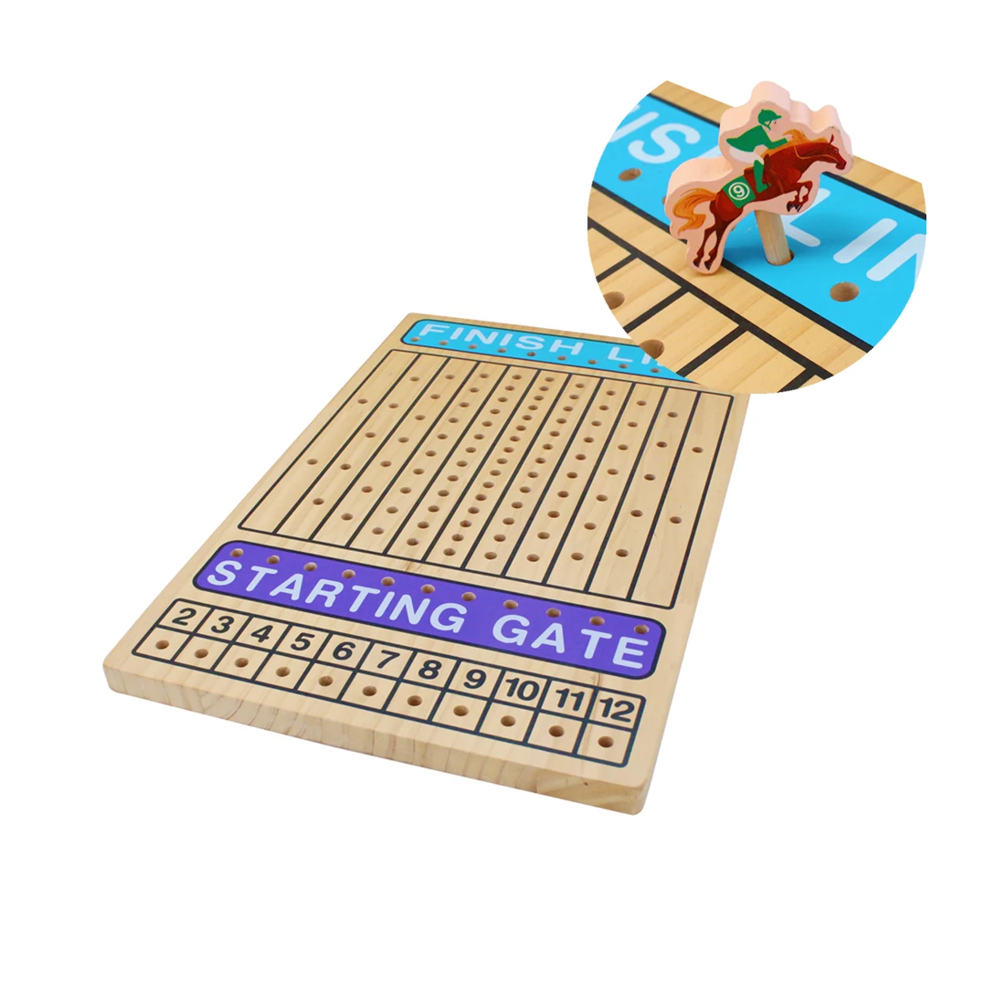 Horse Race Board Games Wooden Horse Toys Racing Board Games for Adults Teens Kids Family Night Fun Party Games