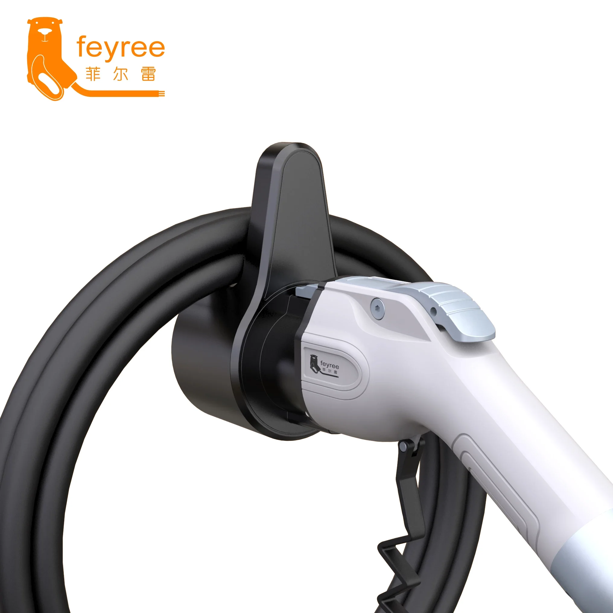 Feyree EV Charger Holder Holster Dock For Electric Vehicle Type1 J1772 Connector Charging Cable Extra Protection Leading Wallbox