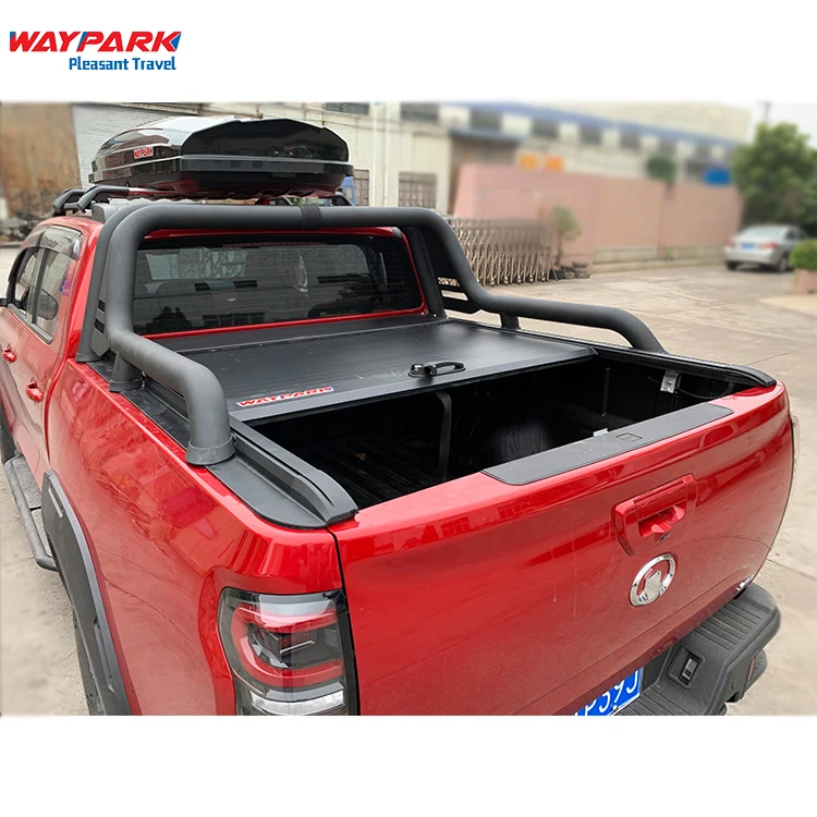 Truck accessories retractable aluminum roller shutter roll up full box tonneau cover for mitsubishi Triton l200 ssangyong musso