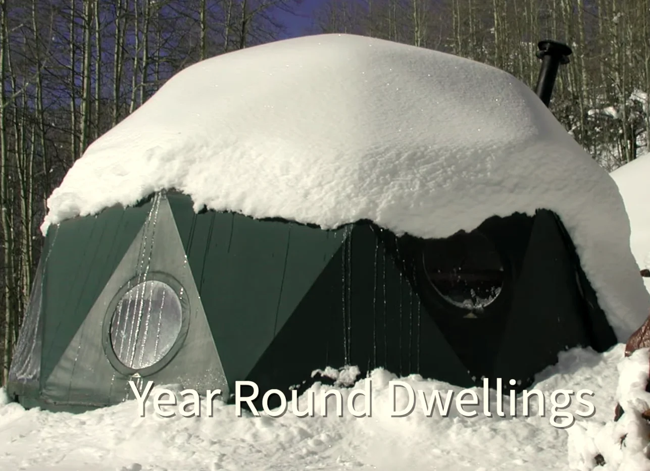 20ft Luxury Geodesic Dome Tent Glamping Dome With Bathroom