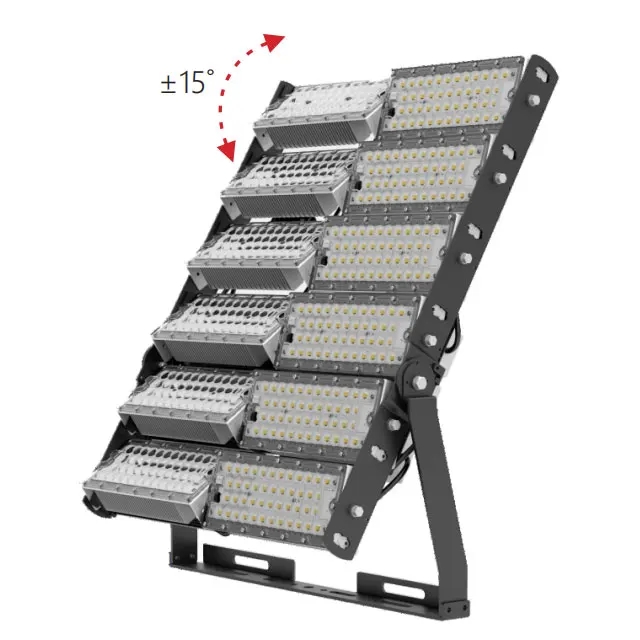 Высокая мощность, Отличный световой поток, мощность 1440 Вт, Светодиодный прожектор для спортивного стадиона, теннисной площадки